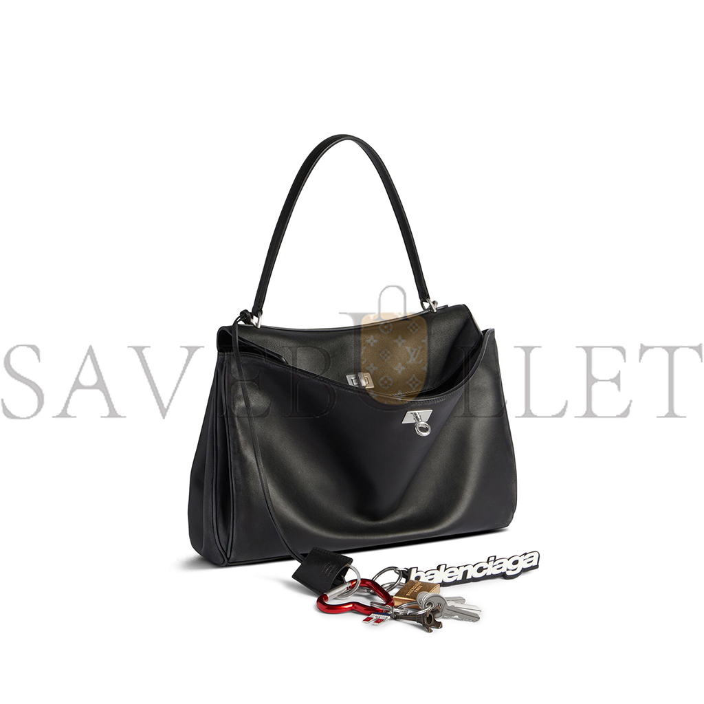 Ba*len*cia*ga Ba*len*cia*ga rodeo medium tote silver hardware 789772 (35*23.3*10.9cm)