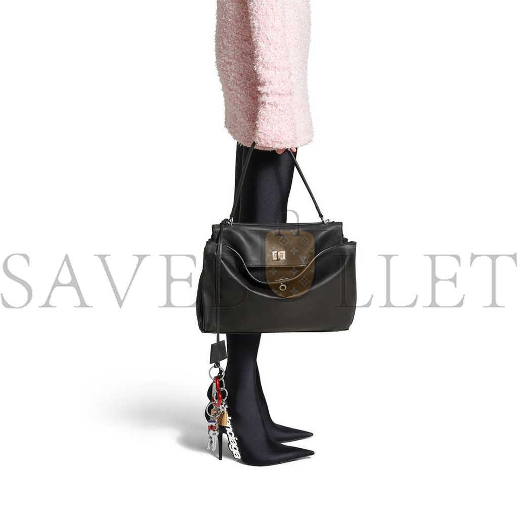 Ba*len*cia*ga Ba*len*cia*ga rodeo medium tote silver hardware 789772 (35*23.3*10.9cm)