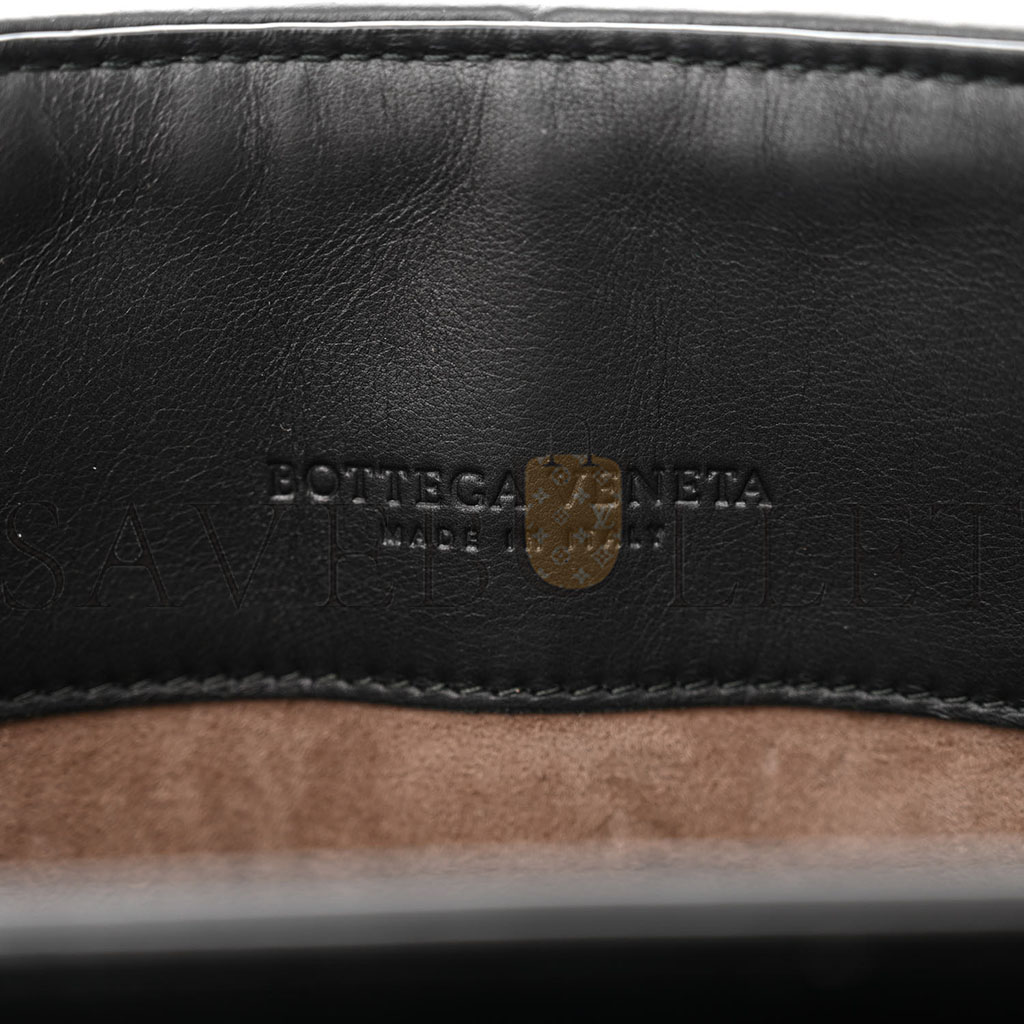 bo*te*ga Ve*ne*ta nappa intrecciato baby olimpia shoulder bag black (23*17*8cm)
