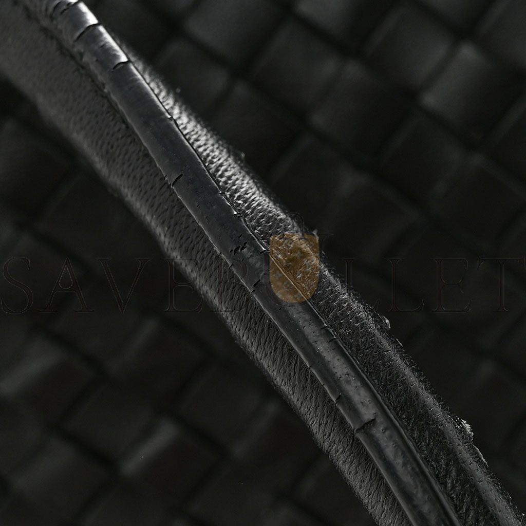 bo*te*ga Ve*ne*ta nappa intrecciato ayers brick tote black (33*23*17cm)