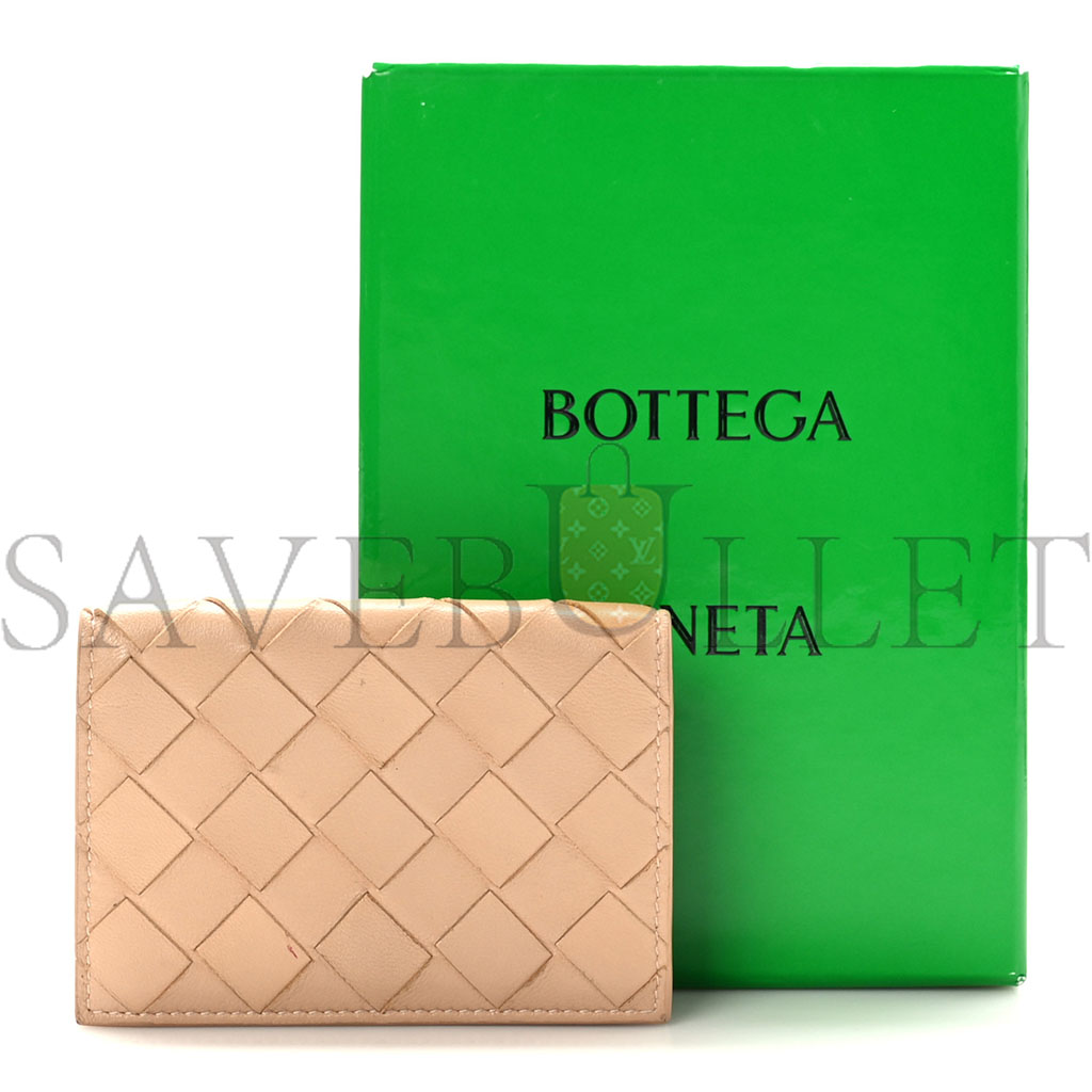 bo*te*ga Ve*ne*ta nappa intrecciato card holder almond (11*8cm)