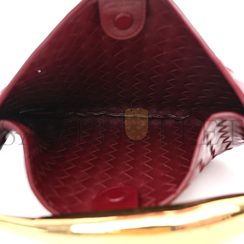 bo*te*ga Ve*ne*ta nappa intrecciato sardine bag barolo (34*23*3cm)