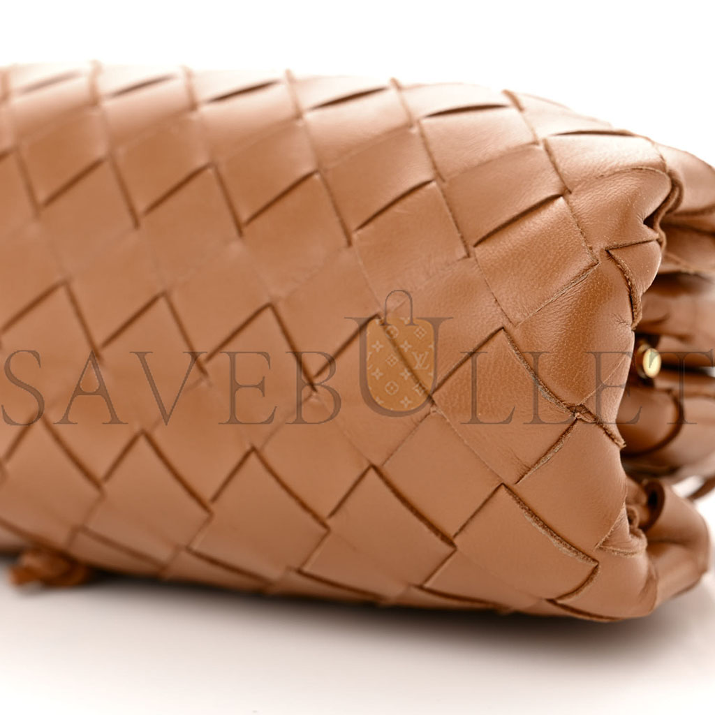 bo*te*ga Ve*ne*ta nappa intrecciato the mini pouch carmel (21*11*5cm)