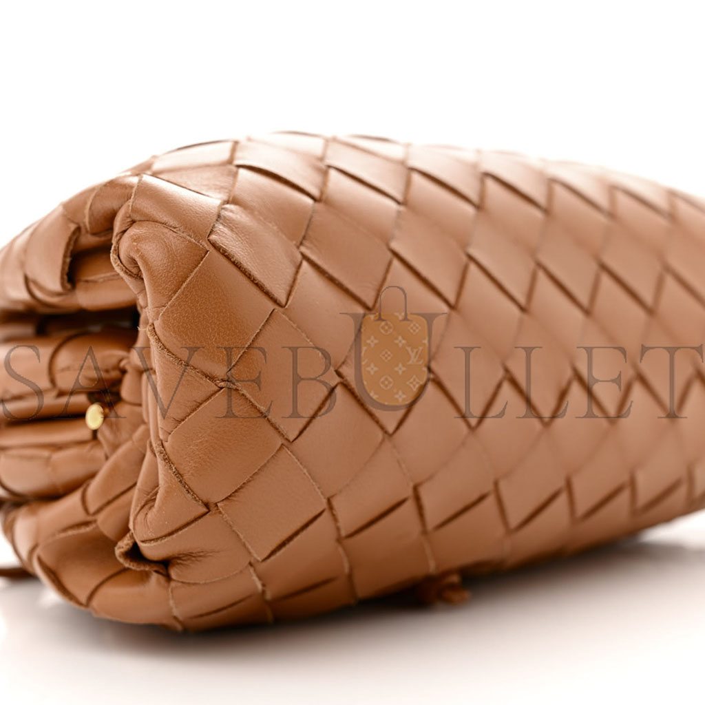 bo*te*ga Ve*ne*ta nappa intrecciato the mini pouch carmel (21*11*5cm)