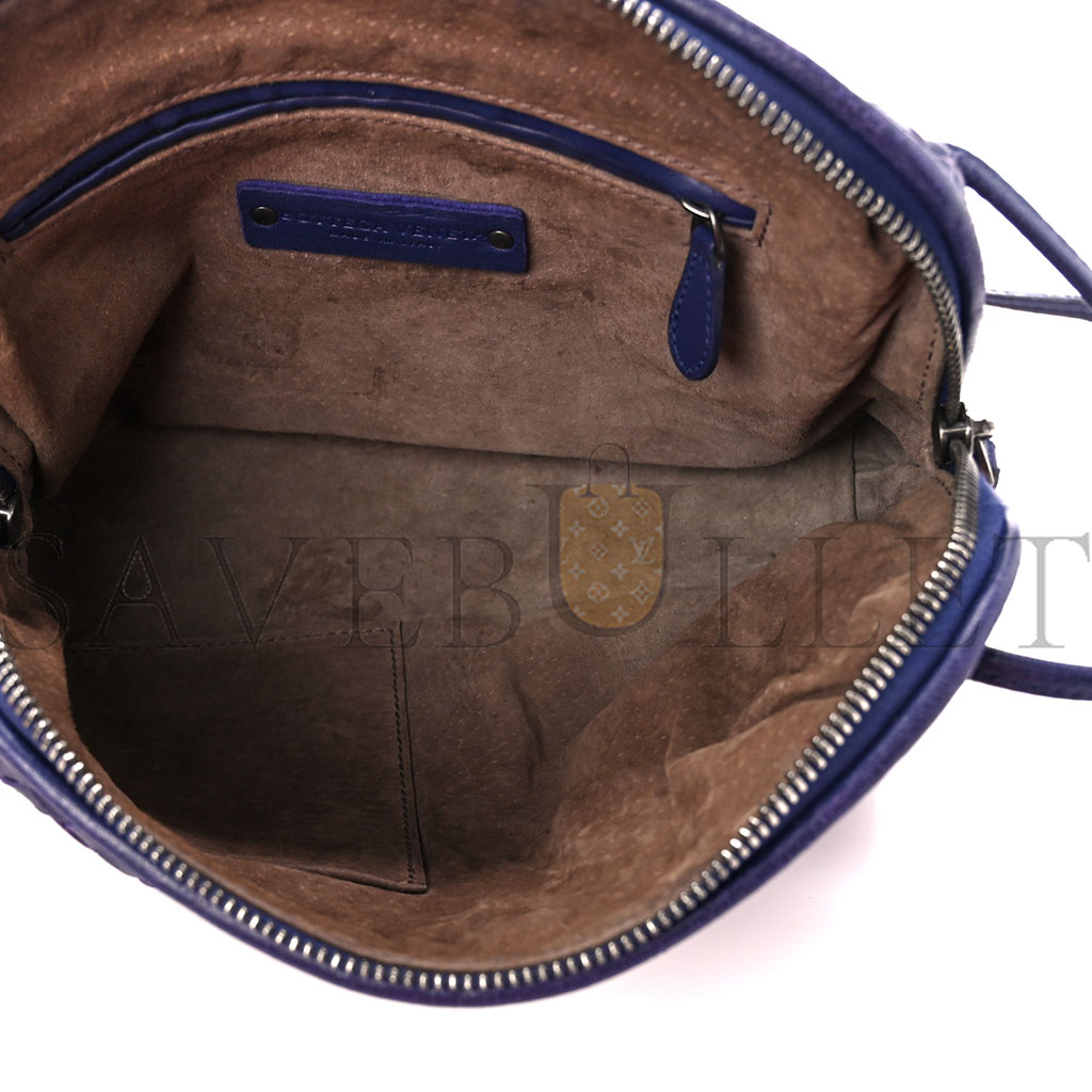 bo*te*ga Ve*ne*ta nappa intrecciato nodini crossbody messenger purple (23*19*5cm)