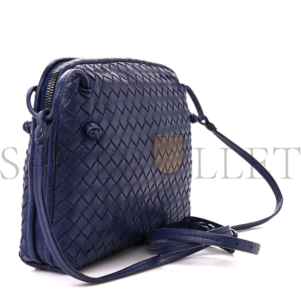 bo*te*ga Ve*ne*ta nappa intrecciato nodini crossbody messenger purple (23*19*5cm)