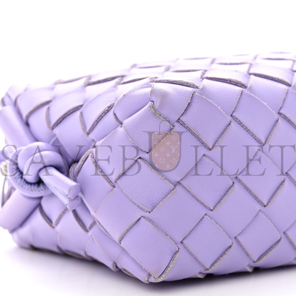 bo*te*ga Ve*ne*ta nappa intrecciato mini loop camera bag wisteria (17＊10＊6cm)
