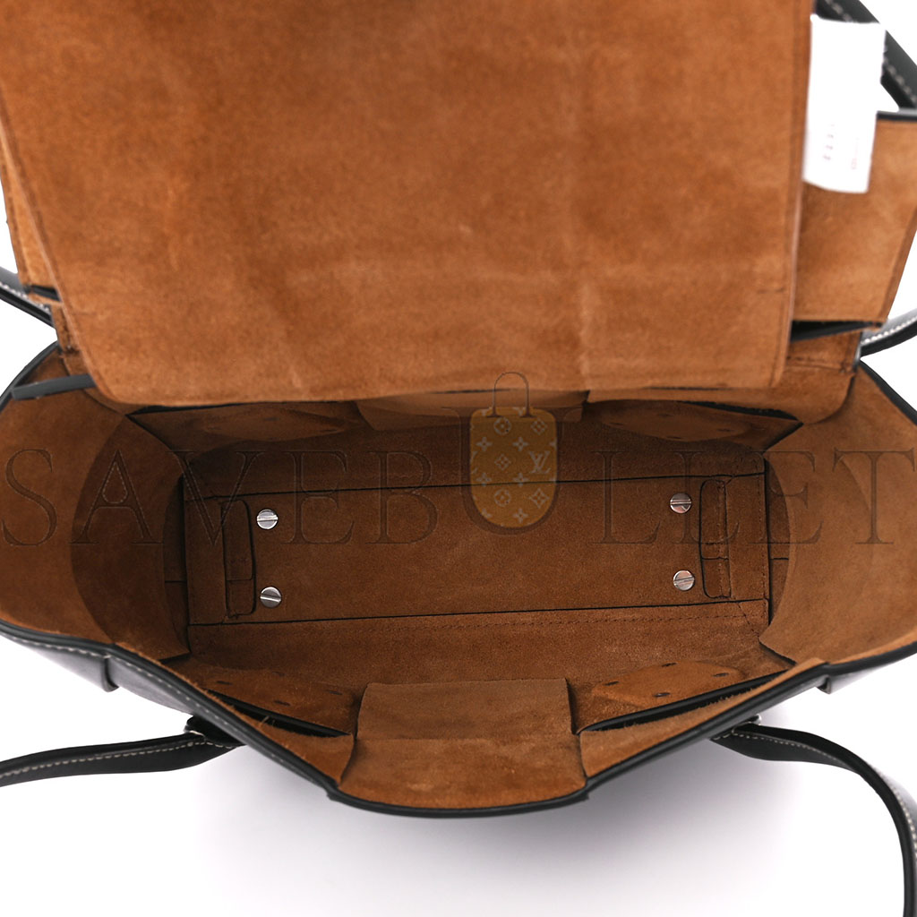 bo*te*ga Ve*ne*ta french calfskin maxi intrecciato arco 33 black (25*22*9cm)