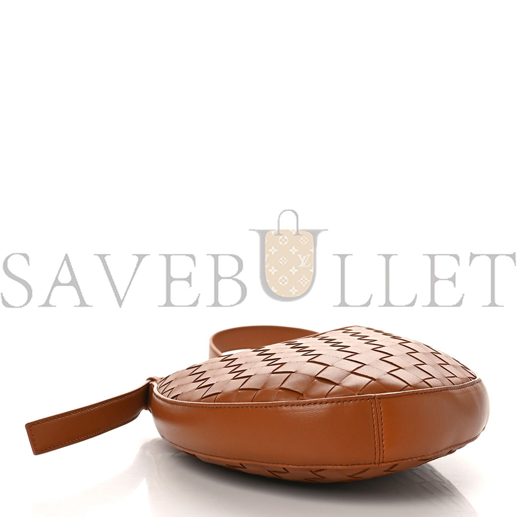 bo*te*ga Ve*ne*ta nappa intrecciato small drop shoulder bag wood (23*34*6cm)