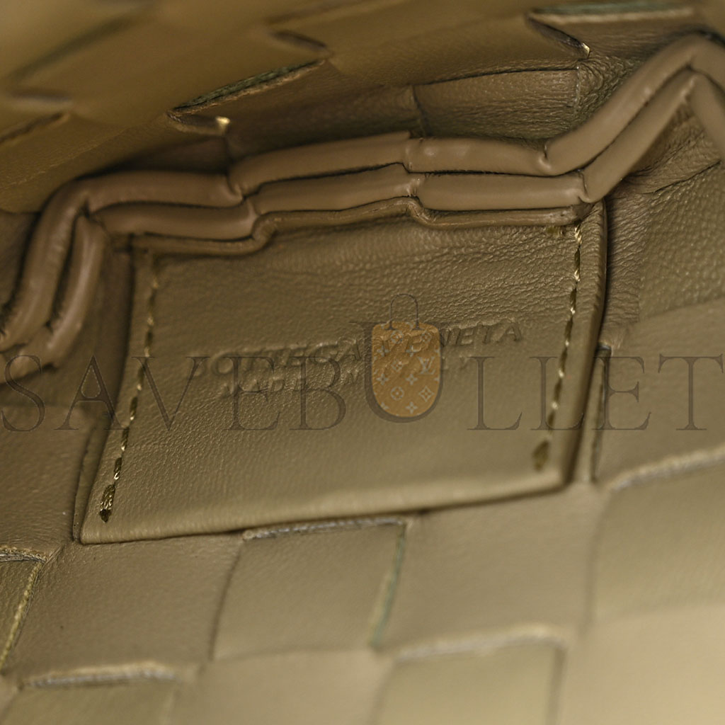 bo*te*ga Ve*ne*ta nappa intrecciato mini sardine bag travertine (20*14*3cm)