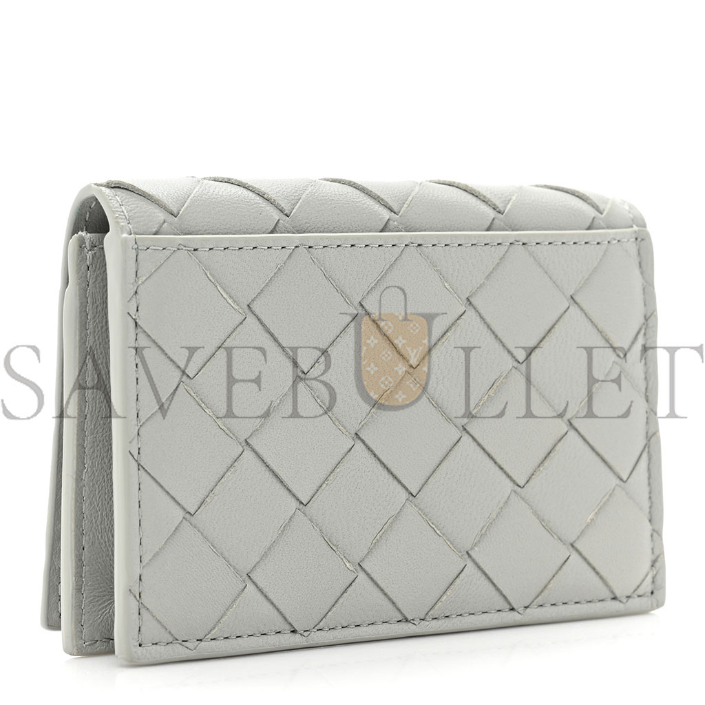 bo*te*ga Ve*ne*ta nappa intrecciato card case agate grey (11*9*2cm)