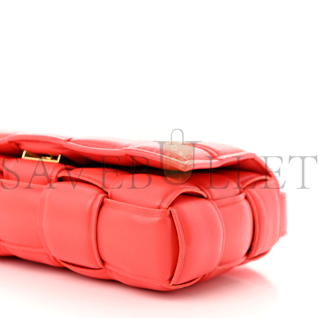 bo*te*ga Ve*ne*ta nappa maxi intreccio padded cassette crossbody bag sunburst (19*12*5cm)