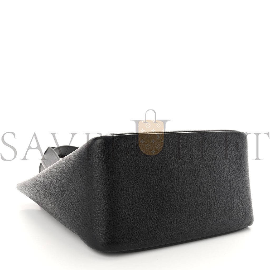 Pra*a vitello daino soft medium dynamique tote black (25*22*13cm)
