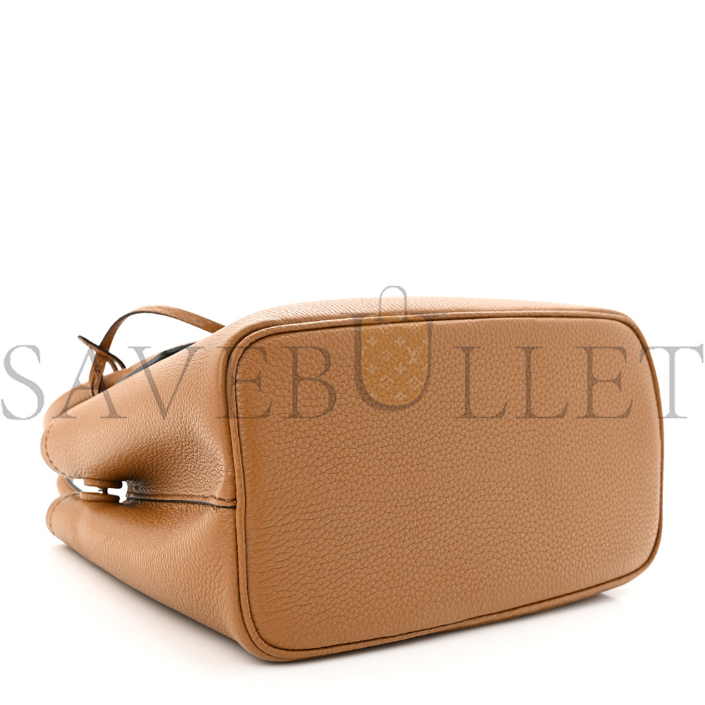 Pra*a vitello daino soft mini double bag caramel (25*18*10cm)