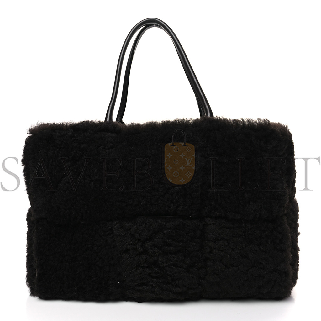 bo*te*ga Ve*ne*ta shearling intrecciato arco tote fondant (38*25*17cm)