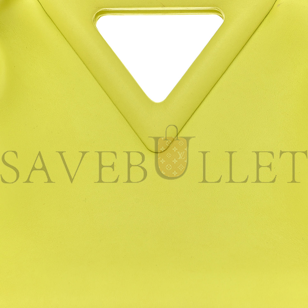 bo*te*ga Ve*ne*ta calfskin small the point triangle bag seagrass (20*18*8cm)