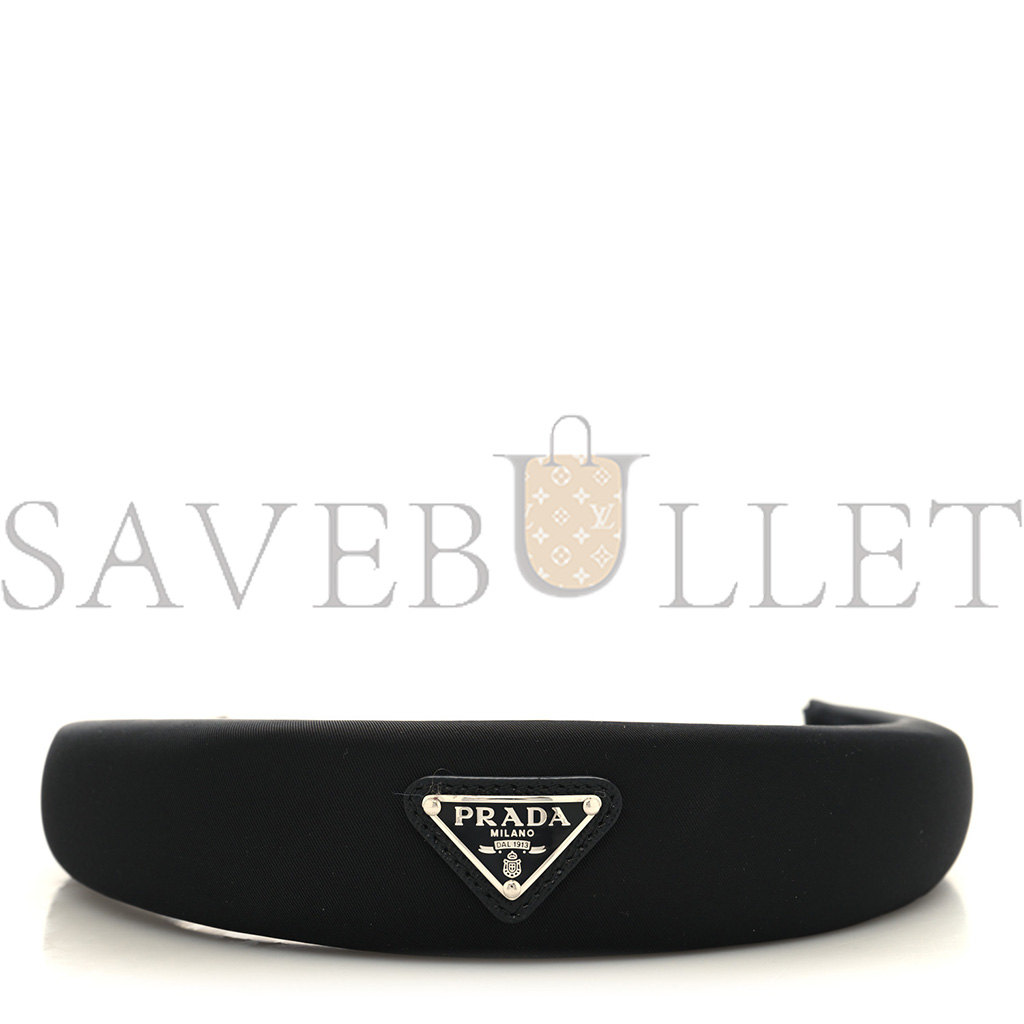 Pra*a nylon re-nylon headband black