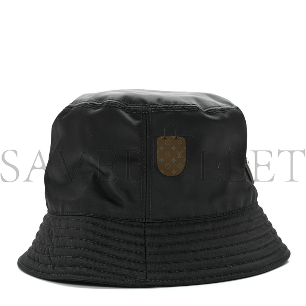 Pra*a re-nylon bucket hat s black