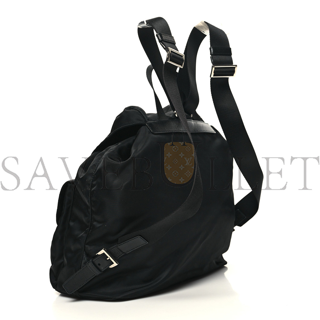 Pra*a nylon vela medium backpack black (29*29*14cm)