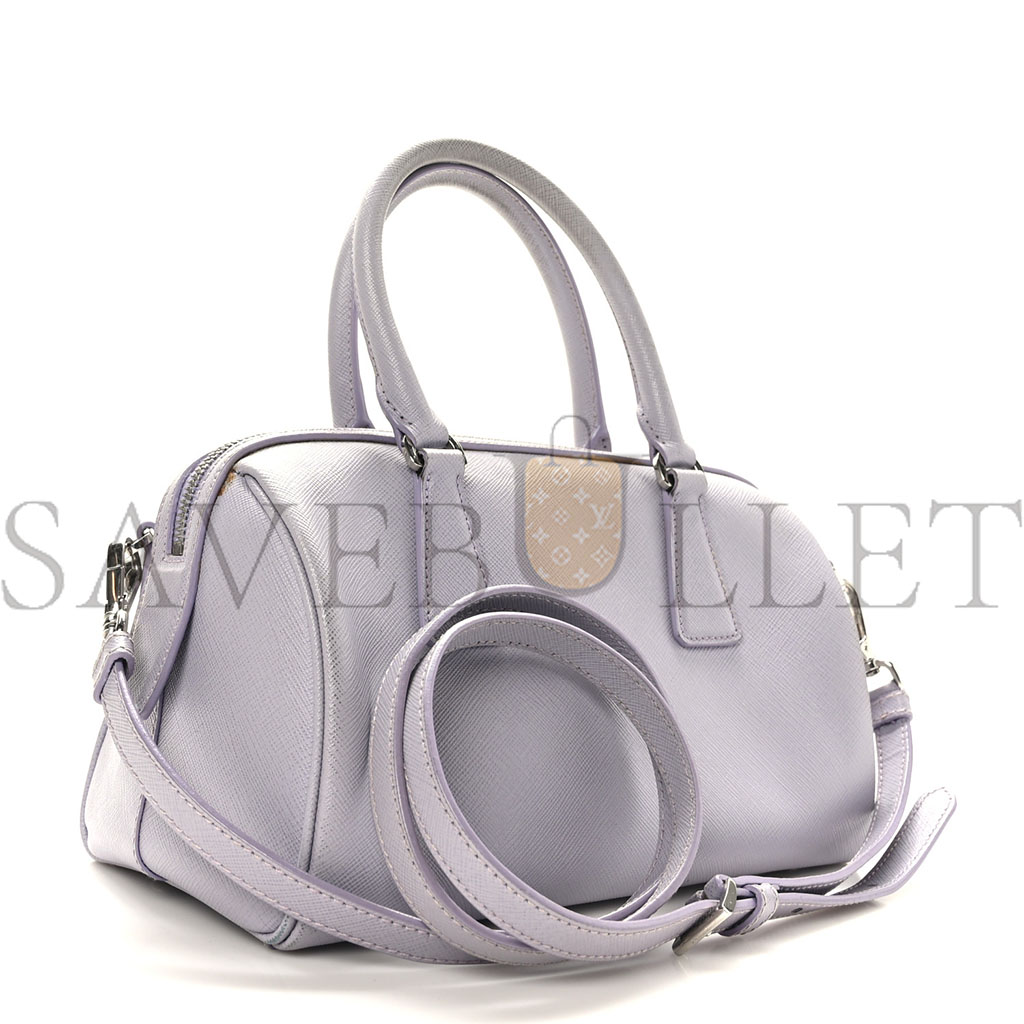 Pra*a saffiano lux convertible bowler glicine (24*15*14cm)