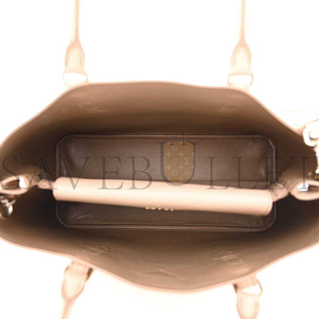 Pra*a saffiano cuir medium double handle tote cammeo (33*25*15cm)