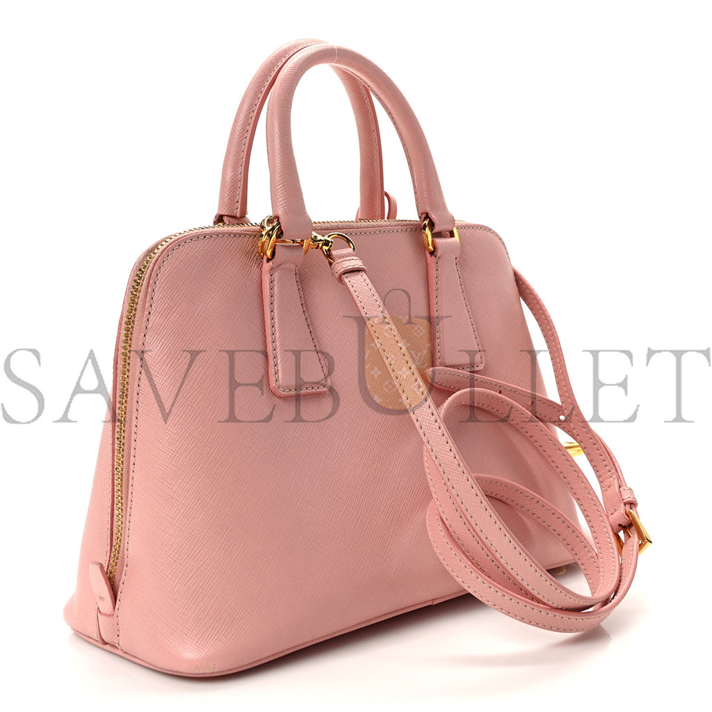 Pra*a saffiano lux small promenade tote orchidea (25*17*11cm)