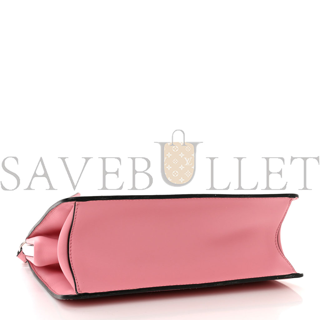 Pra*a saffiano city calf light frame bag pink (22*18*9cm)