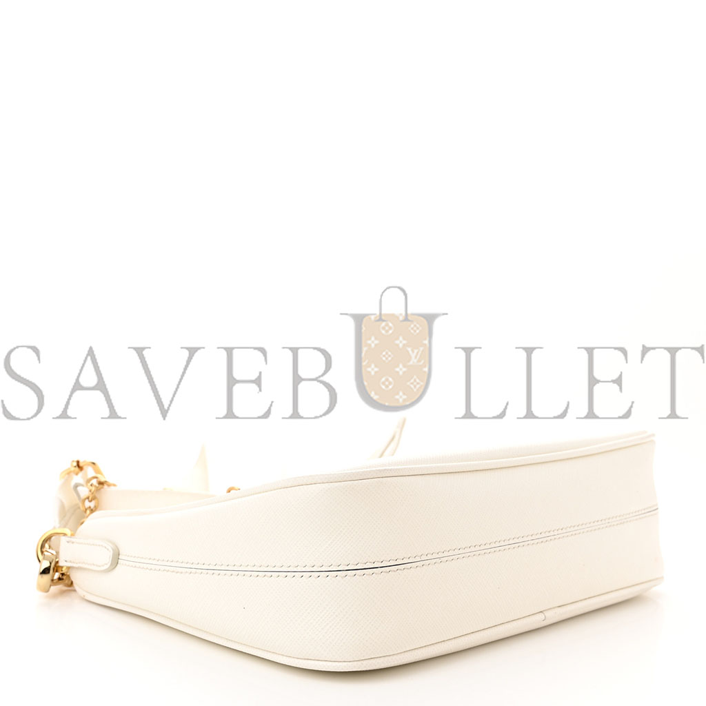 Pra*a saffiano re-edition 2005 shoulder bag white (23*17*6cm)