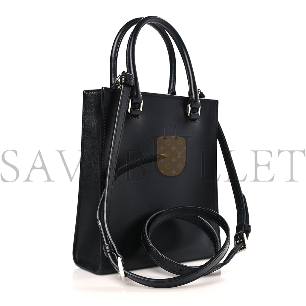 Pra*a soft calfskin small shoulder bag black (19*17*6cm)