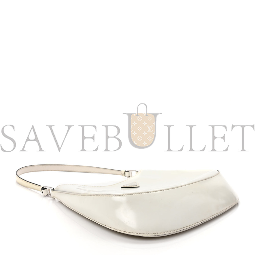 Pra*a spazzolato cleo shoulder bag white (27*18*5cm)