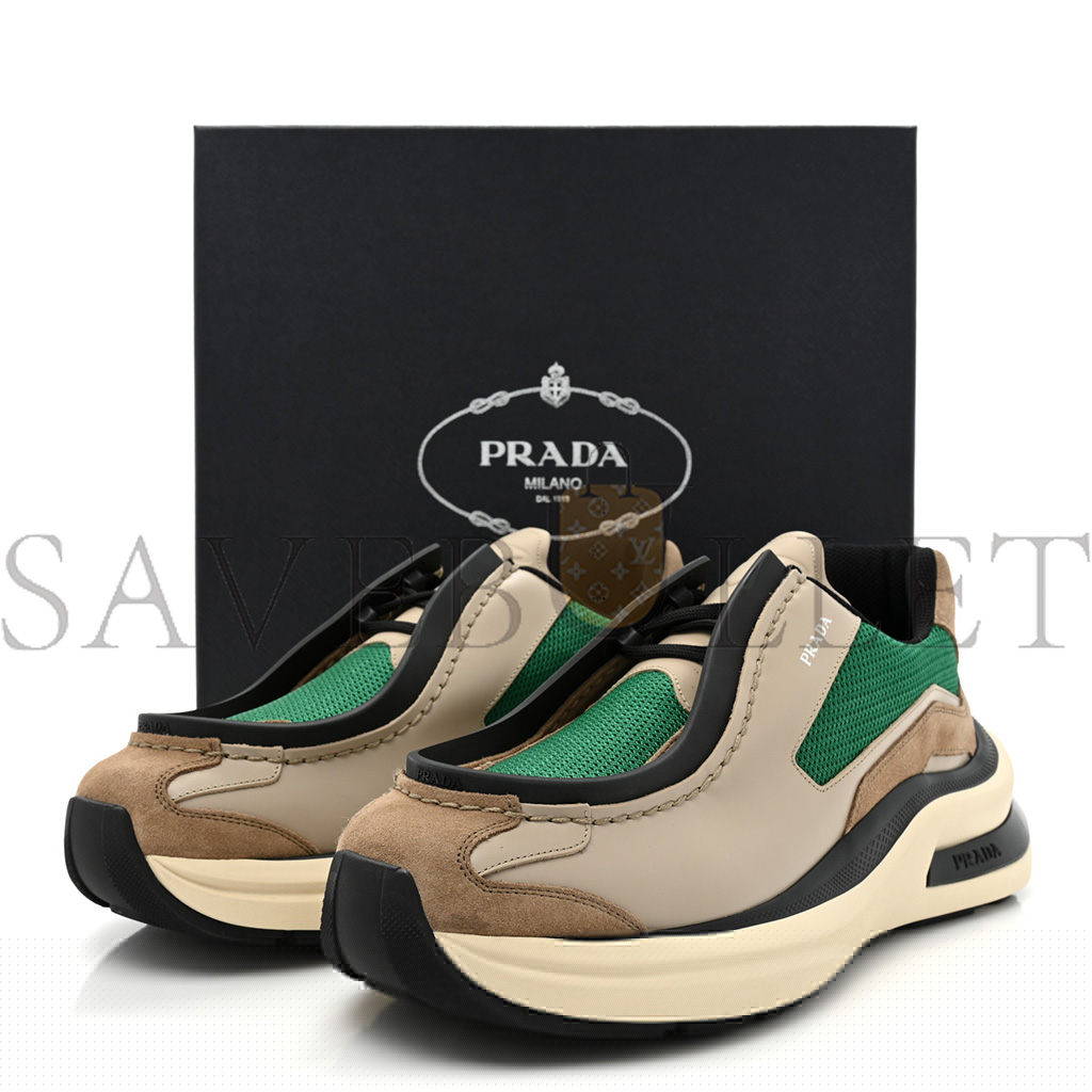 Pra*a spazzolato rois bike fabric mens sneakers 11 quarzo mango