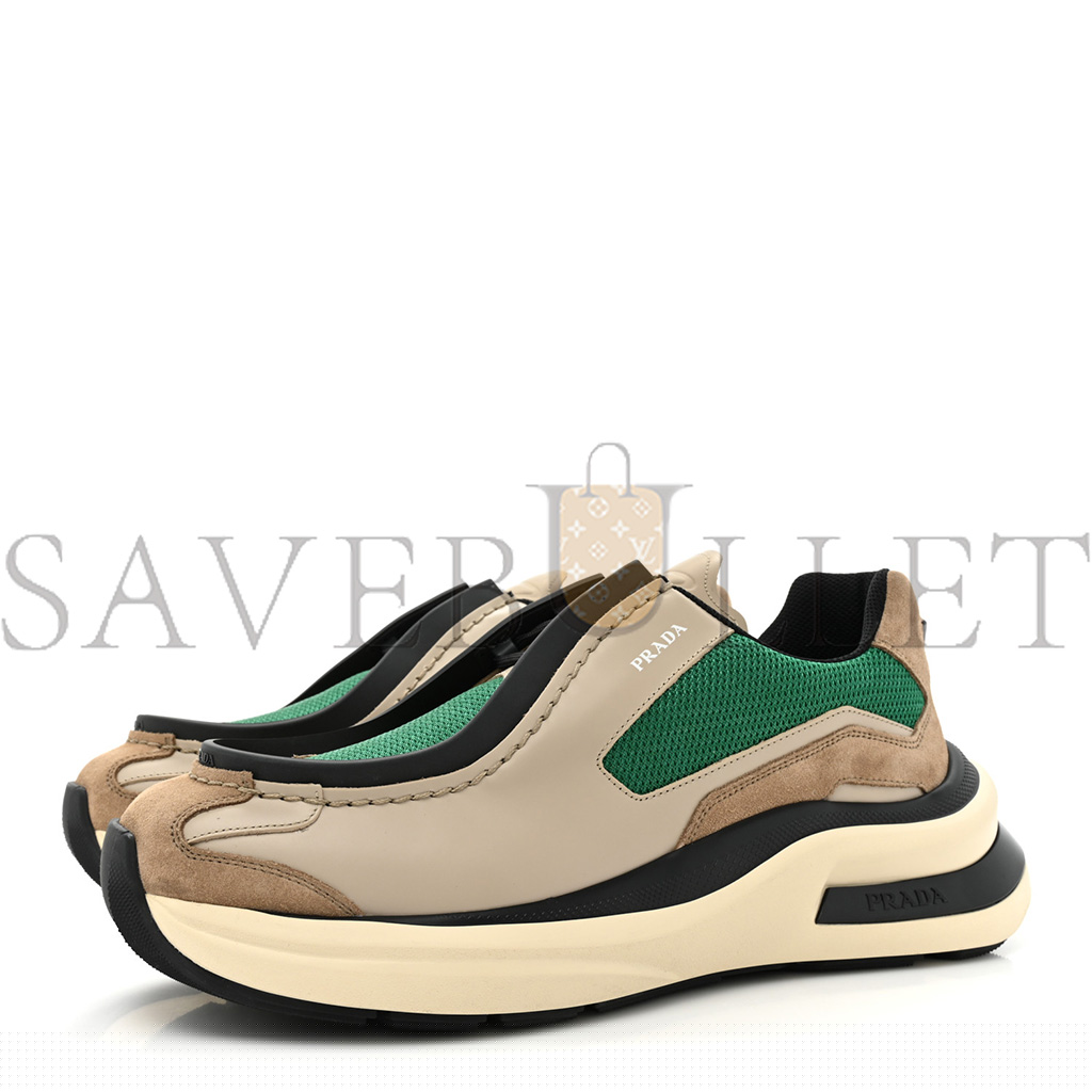 Pra*a spazzolato rois bike fabric mens sneakers 11 quarzo mango