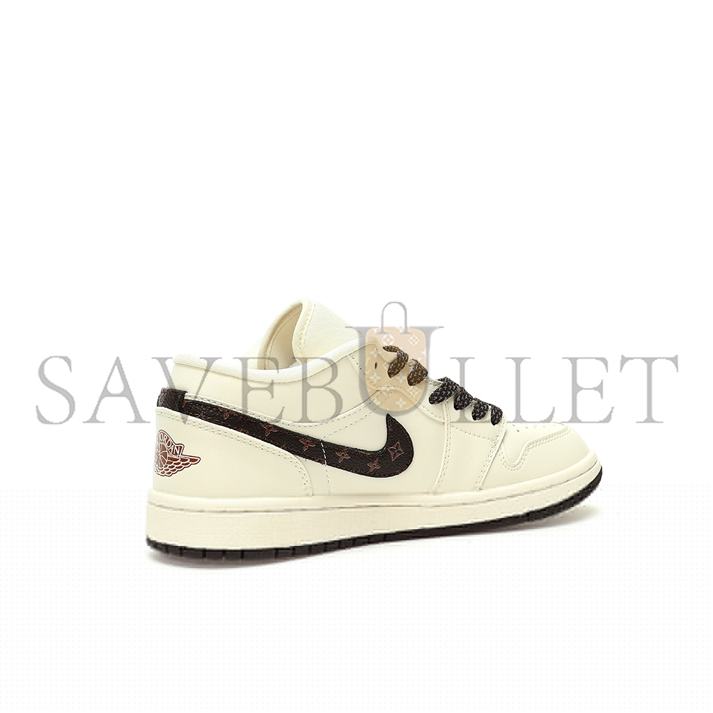 air jordan x l**is V*t*n 1 low og sp beige brown lv monogram wg8850-004