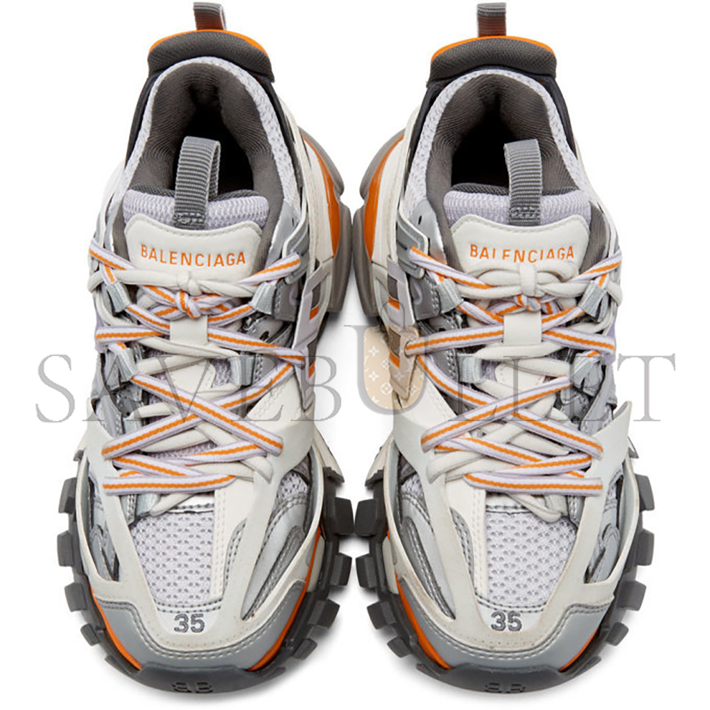 Ba*len*cia*ga grey and purple track sneakers 542436w1gb41465