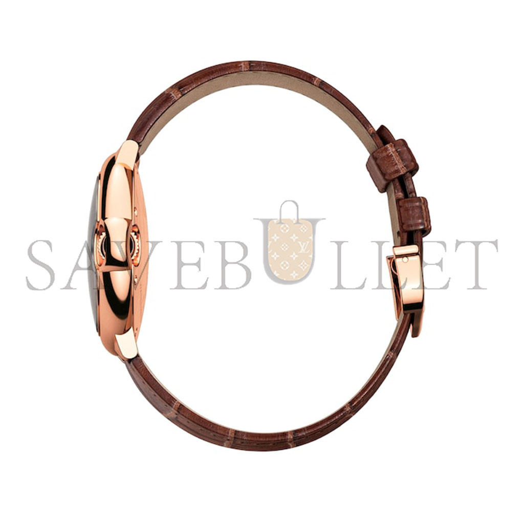 Ca*t*er ballon bleu de Ca*t*er watch 33mm, automatic movement, rose gold, leather w6920097