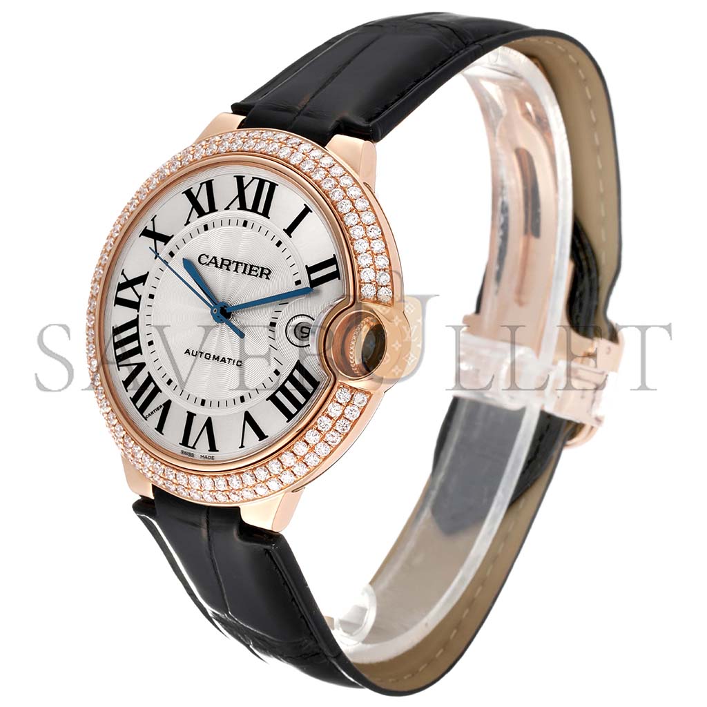 ca*t*er ballon bleu 42 rose gold Di*m*nd mens watch we900851