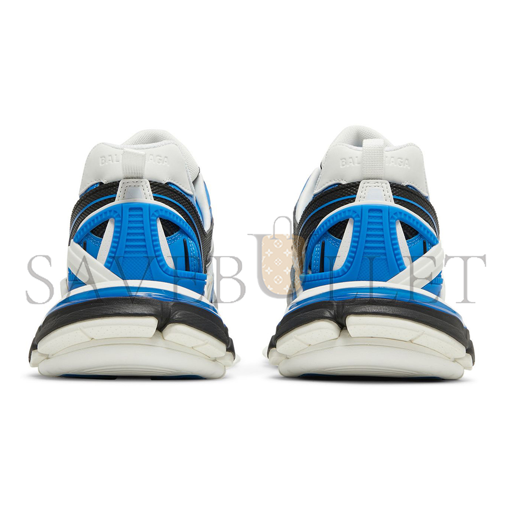 Ba*len*cia*ga white & blue track 2.0 sneakers 568615w3gc29203