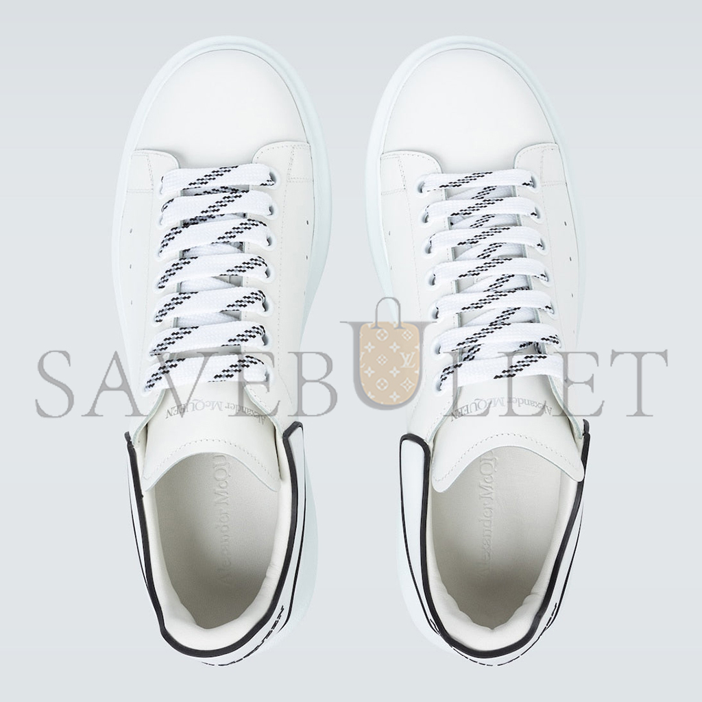 Ale*d*r m*q*en oversized leather sneakers 625156whxmt9074