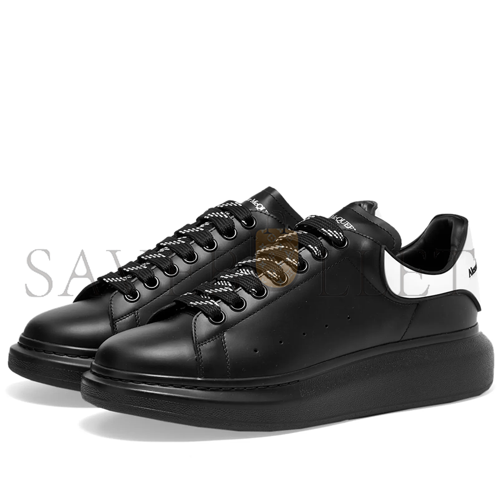 Ale*d*r m*q*en oversized raised-sole leather trainers 625156whxmt1006