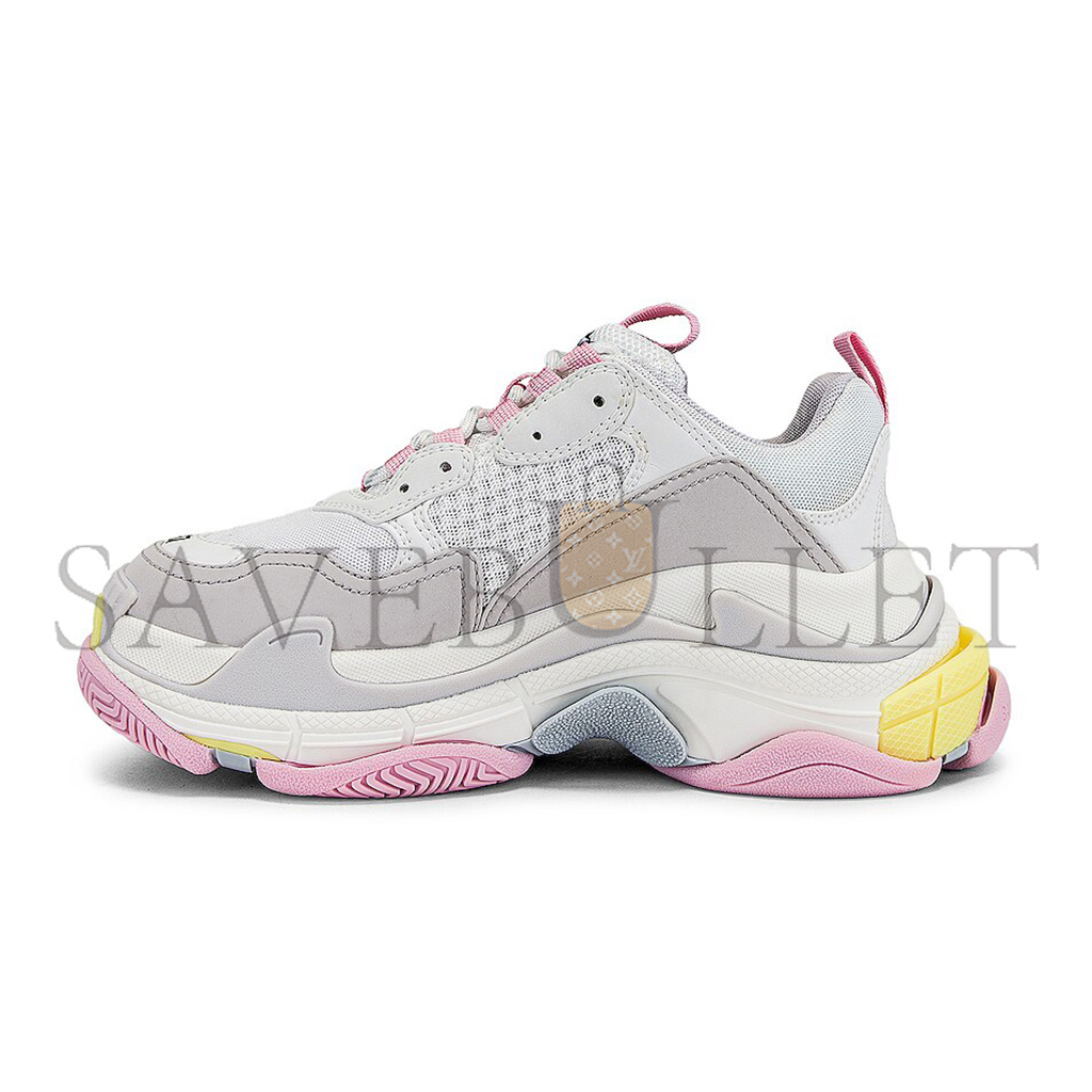 Ba*len*cia*gatriple s faux leather and mesh sneakers 524039w2fw47541