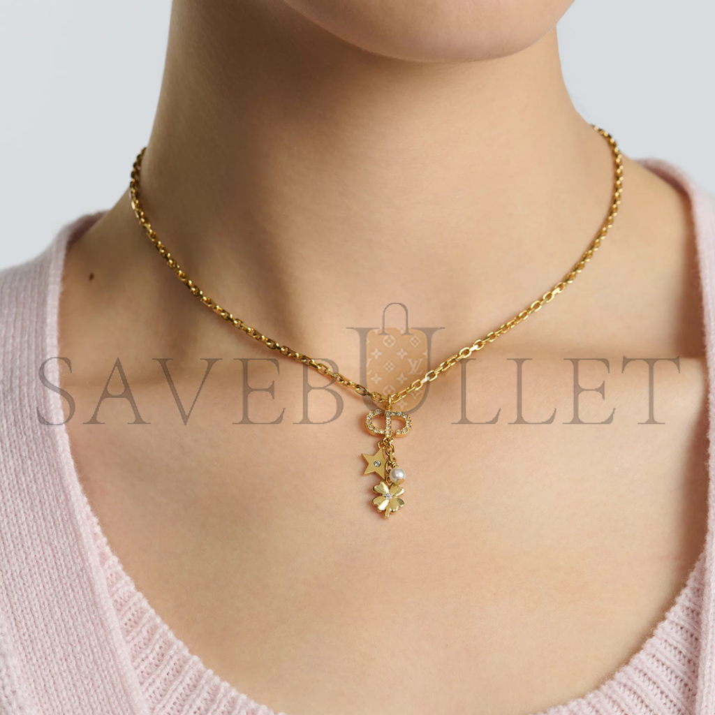 D*or petit cd lucky charms necklace n3128womcy_d03s