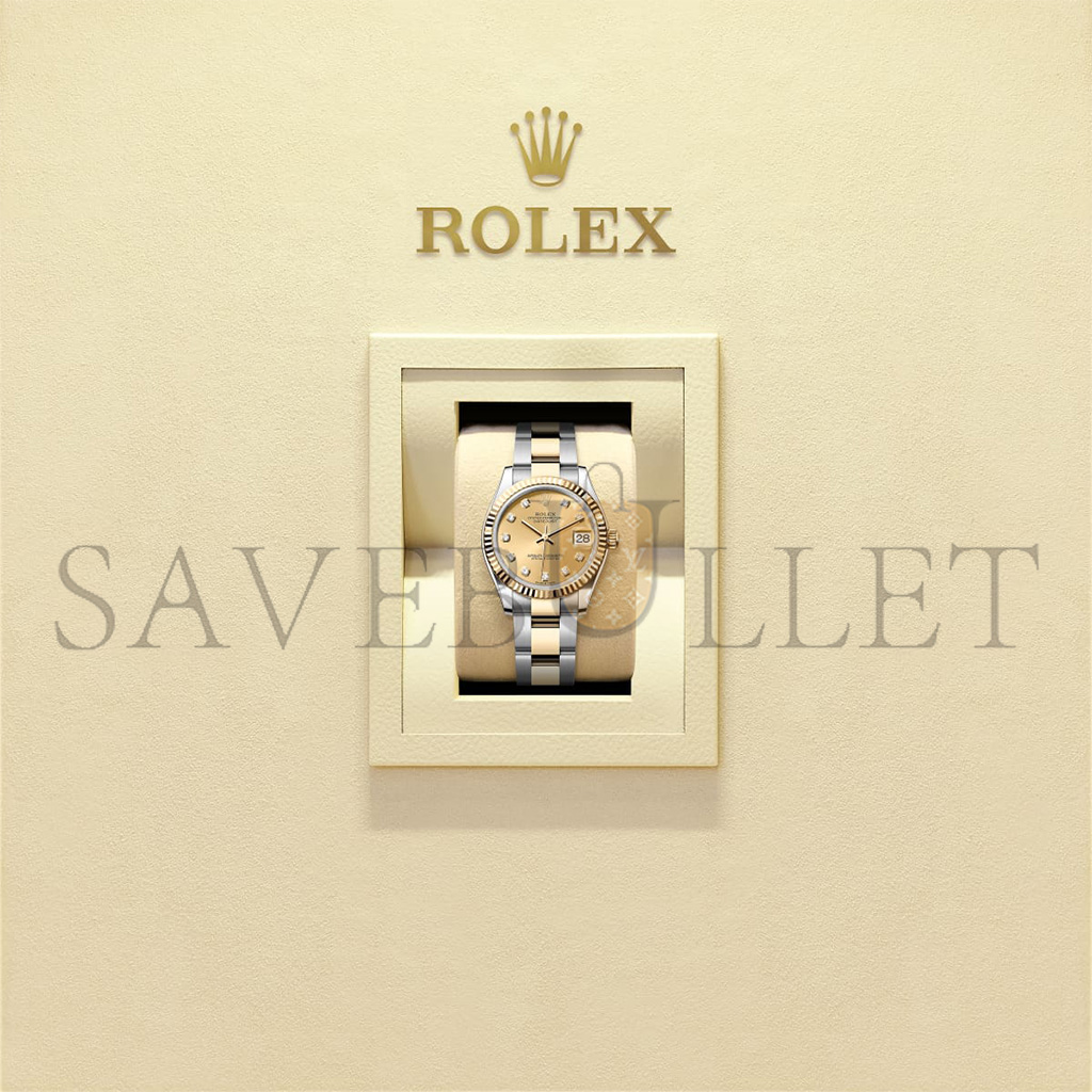 R*l*x datejust 31 oyster, 31 mm, oystersteel and yellow gold watch 278273