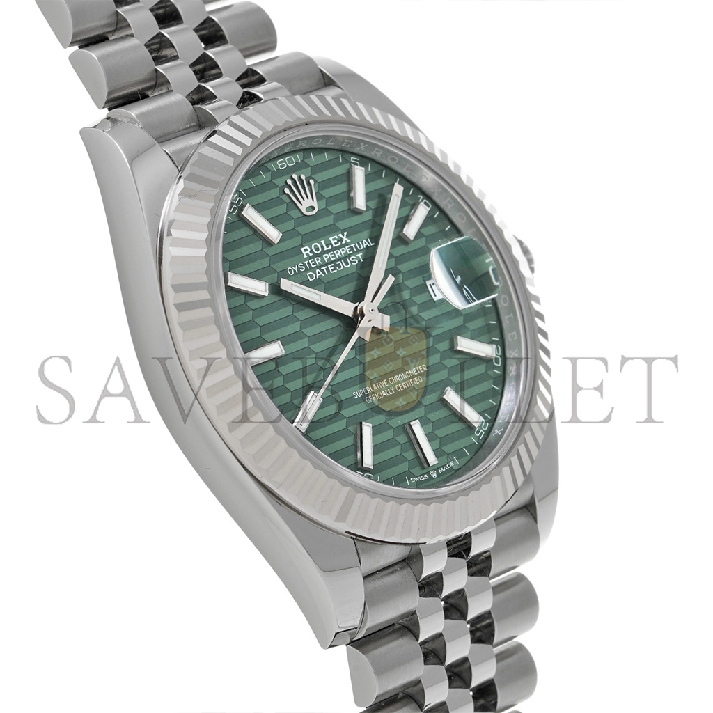 R*l*x datejust mint green 41mm watch 126334-0030