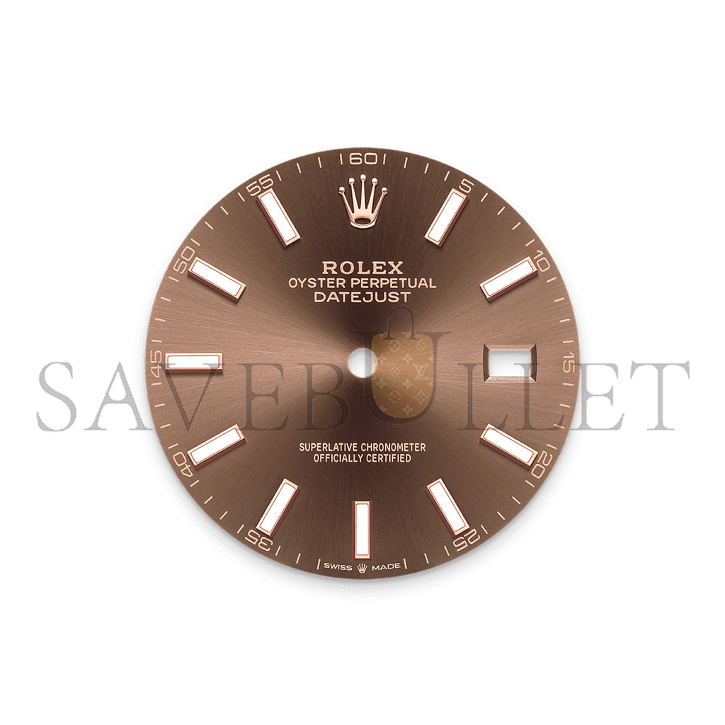 R*l*x datejust 41 oyster, 41 mm, oystersteel and everose gold watch 126331-0002