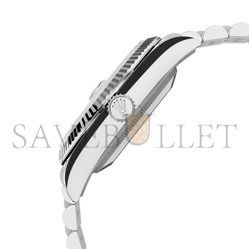 R*l*x datejust 36 oyster, 36 mm, oystersteel and white gold watch 126234-0015