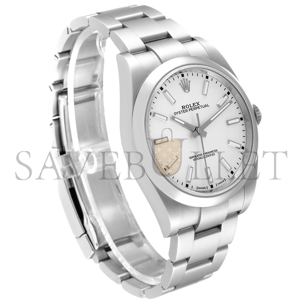 R*l*x oyster perpetual silver dial steel 39mm watch 114300