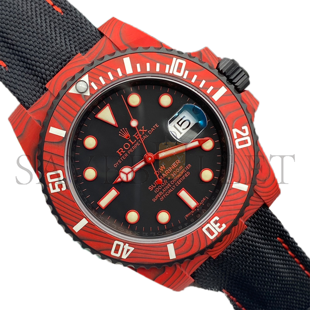 R*l*x submariner diw red carbon watch 116610