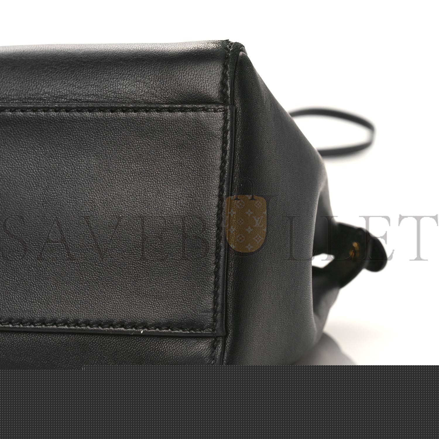 F**di nappa mini peekaboo iconic satchel black (23*17*11cm)