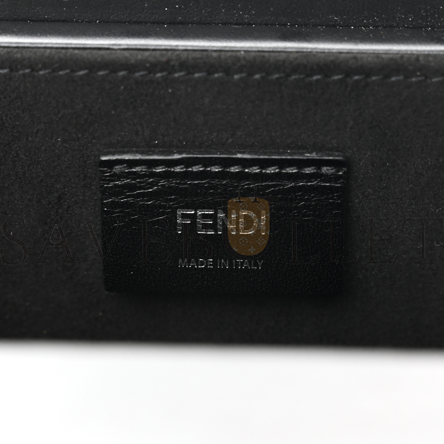 F**di vitello grace light logo horizontal box crossbody bag black (24*11*5cm)