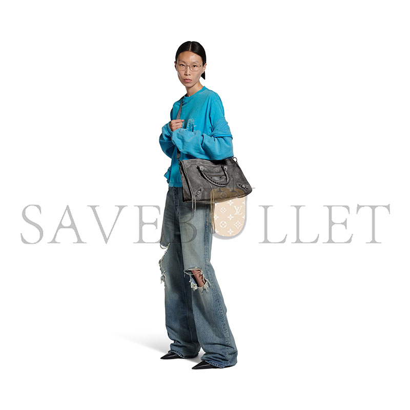 Ba1en*iaga le city bag medium in storm grey 8230582ab2a1143 (37*23.4*14.9cm)